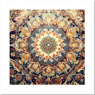 Islamic Grandeur Unveiled: Timeless Art, Floral Motifs, and Vibrant Ornaments Posters and Art